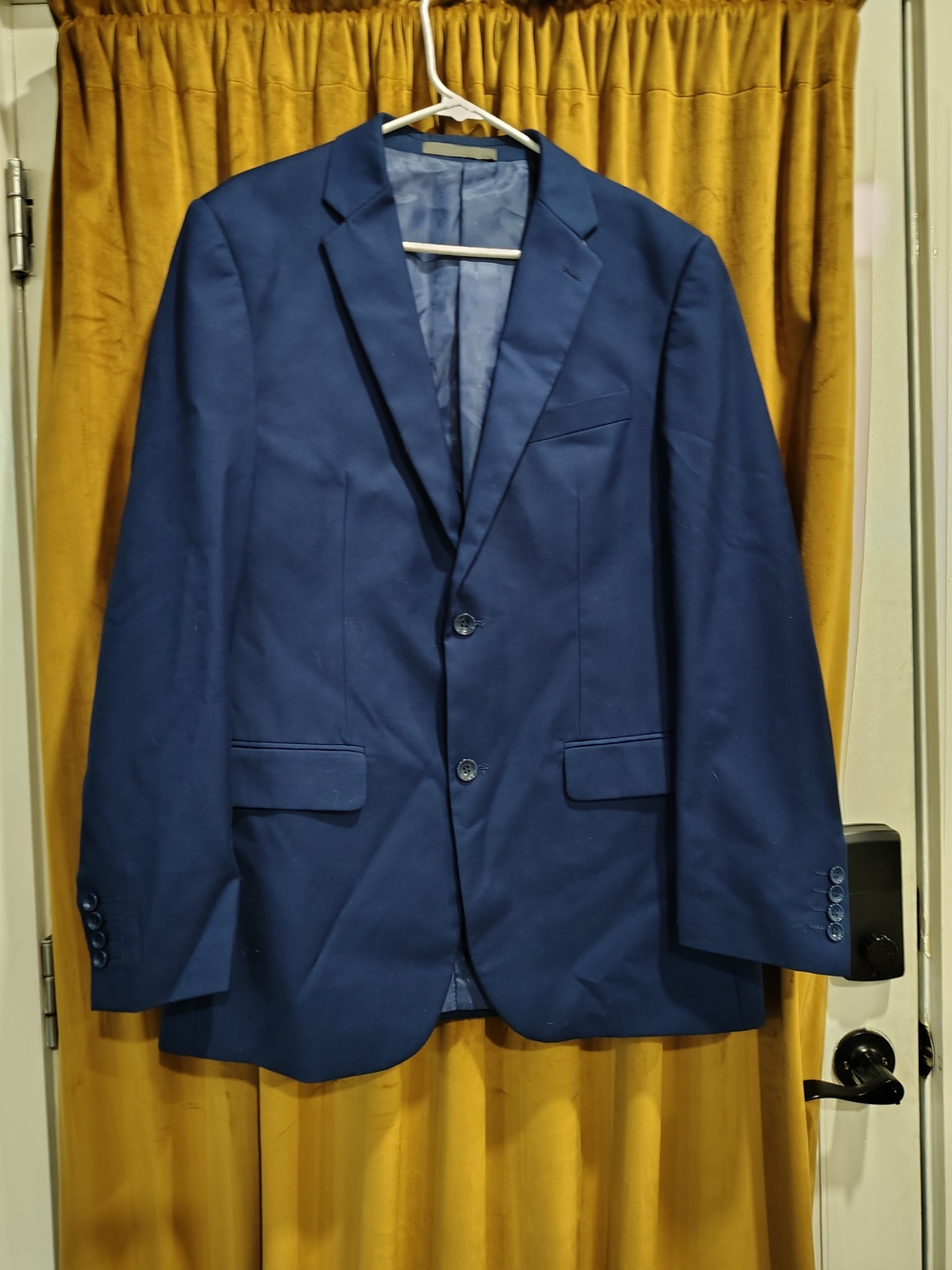 Creative Bespoke Men's Suit Jacket 40L Navy Blue Worn Once Classic Style